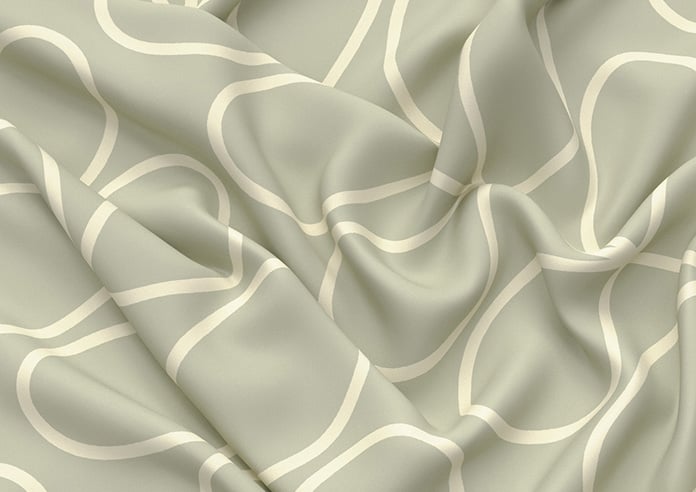 Orla Kiely Jumbo Linear Stem, Pebble - Twist&Fit Roman Blind - Image 4